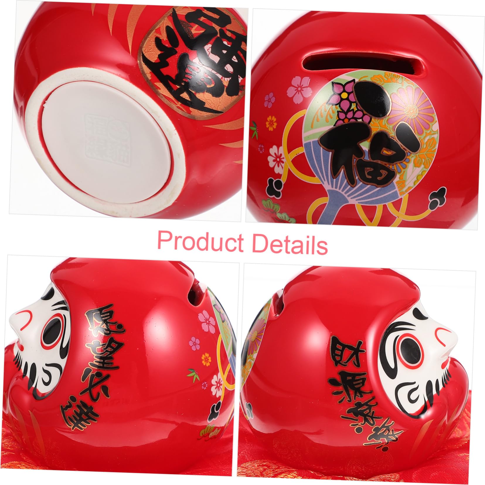 Amazon.co.jp: GARVALON 卵型ダルマ置物 製 デスクトップインテリア